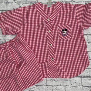 Disney Women's Shorts & Top Outfit sz L Mickey